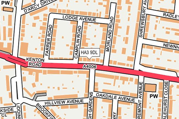 HA3 9DL map - OS OpenMap – Local (Ordnance Survey)