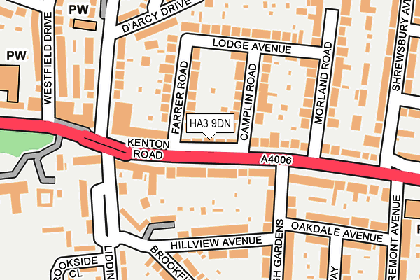 HA3 9DN map - OS OpenMap – Local (Ordnance Survey)