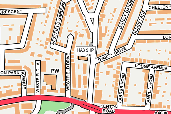 HA3 9HP map - OS OpenMap – Local (Ordnance Survey)