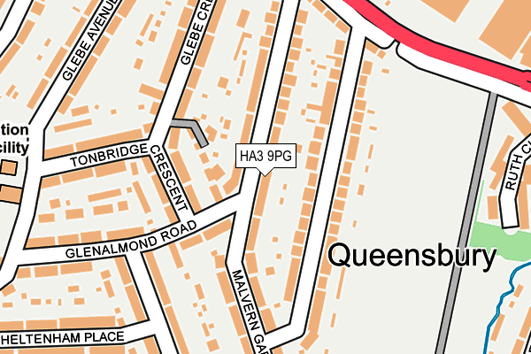 HA3 9PG map - OS OpenMap – Local (Ordnance Survey)