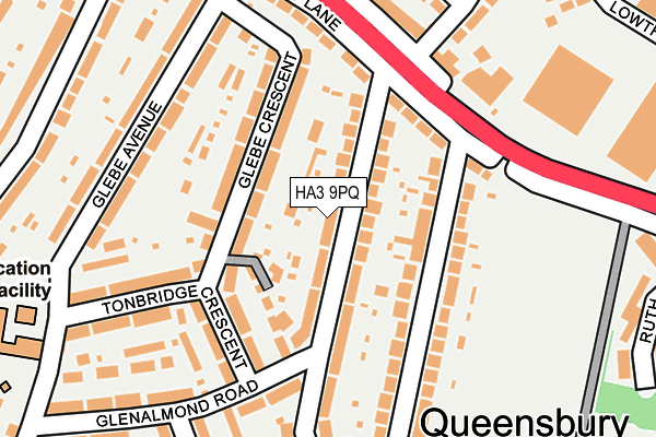 HA3 9PQ map - OS OpenMap – Local (Ordnance Survey)