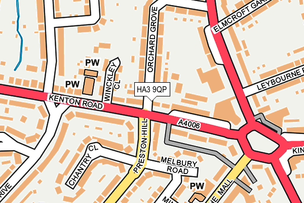 HA3 9QP map - OS OpenMap – Local (Ordnance Survey)