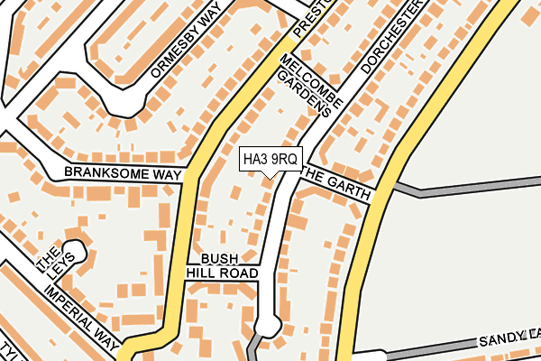 HA3 9RQ map - OS OpenMap – Local (Ordnance Survey)
