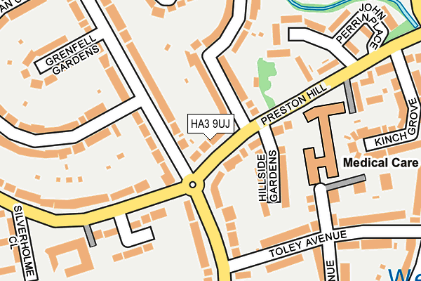 HA3 9UJ map - OS OpenMap – Local (Ordnance Survey)