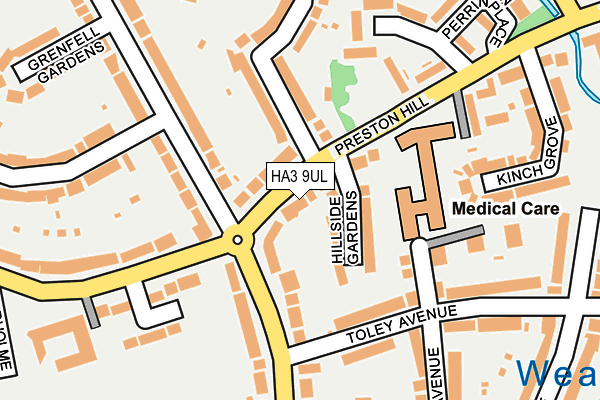 HA3 9UL map - OS OpenMap – Local (Ordnance Survey)