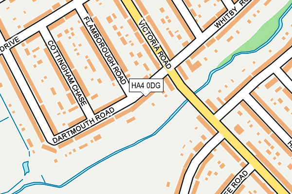 HA4 0DG map - OS OpenMap – Local (Ordnance Survey)