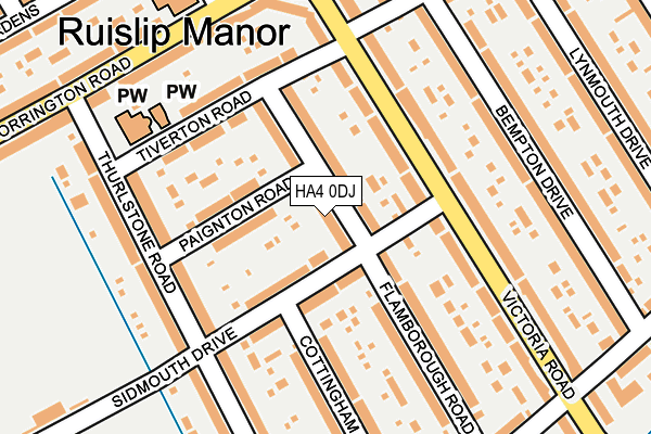 HA4 0DJ map - OS OpenMap – Local (Ordnance Survey)