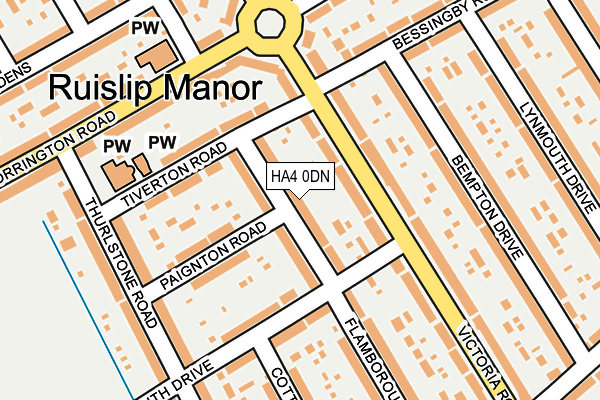 HA4 0DN map - OS OpenMap – Local (Ordnance Survey)