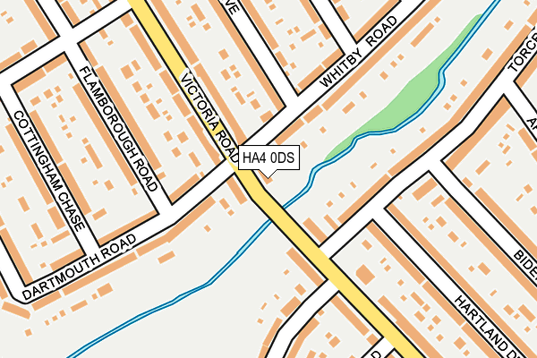 HA4 0DS map - OS OpenMap – Local (Ordnance Survey)