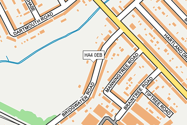 HA4 0EB map - OS OpenMap – Local (Ordnance Survey)