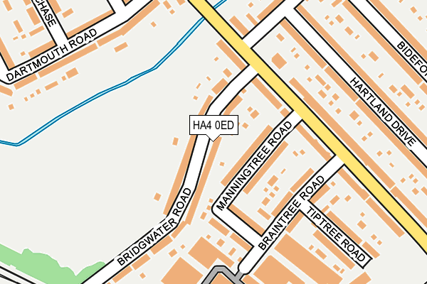 HA4 0ED map - OS OpenMap – Local (Ordnance Survey)