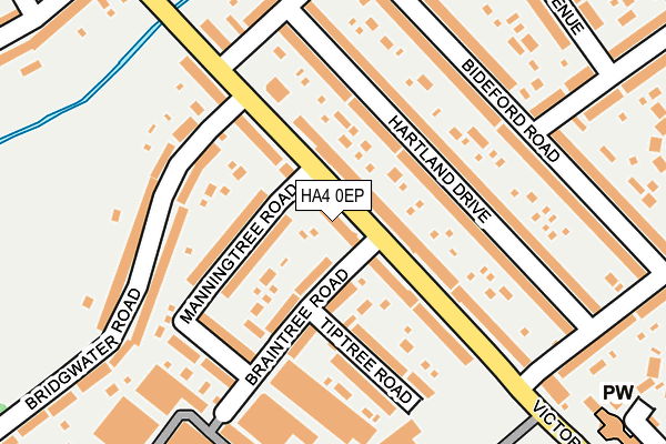 HA4 0EP map - OS OpenMap – Local (Ordnance Survey)