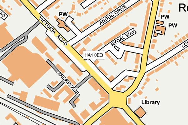 HA4 0EQ map - OS OpenMap – Local (Ordnance Survey)