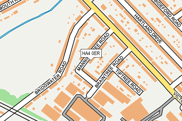 HA4 0ER map - OS OpenMap – Local (Ordnance Survey)