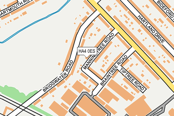 HA4 0ES map - OS OpenMap – Local (Ordnance Survey)