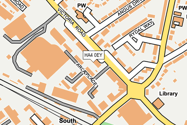 HA4 0EY map - OS OpenMap – Local (Ordnance Survey)