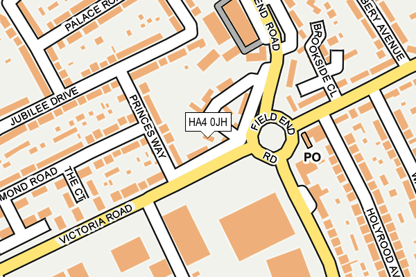 HA4 0JH map - OS OpenMap – Local (Ordnance Survey)