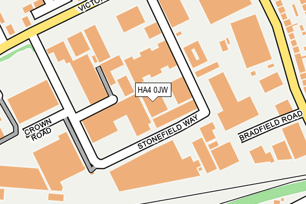 HA4 0JW map - OS OpenMap – Local (Ordnance Survey)