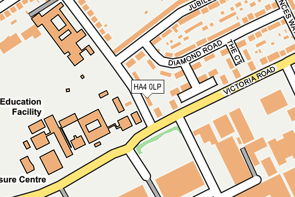 HA4 0LP map - OS OpenMap – Local (Ordnance Survey)