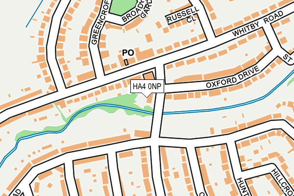 HA4 0NP map - OS OpenMap – Local (Ordnance Survey)
