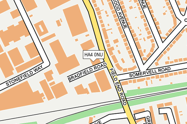 HA4 0NU map - OS OpenMap – Local (Ordnance Survey)