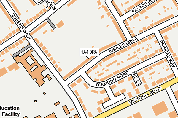 HA4 0PA map - OS OpenMap – Local (Ordnance Survey)