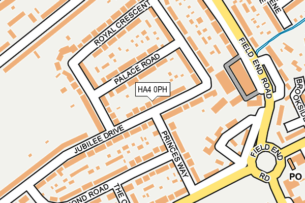 HA4 0PH map - OS OpenMap – Local (Ordnance Survey)