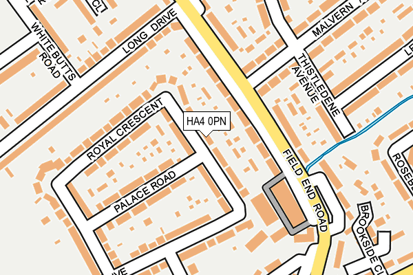 HA4 0PN map - OS OpenMap – Local (Ordnance Survey)