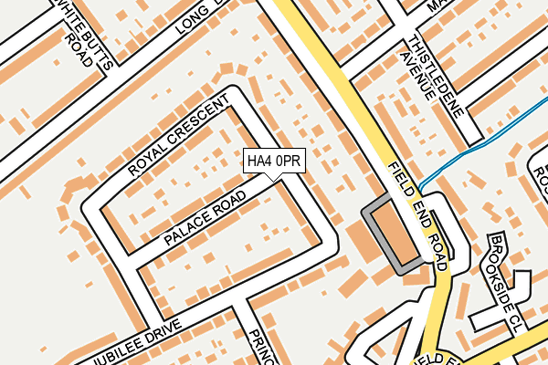 HA4 0PR map - OS OpenMap – Local (Ordnance Survey)
