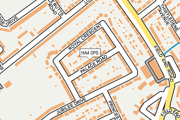HA4 0PS map - OS OpenMap – Local (Ordnance Survey)