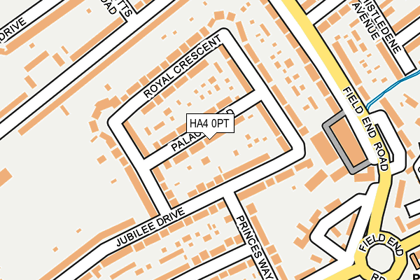 HA4 0PT map - OS OpenMap – Local (Ordnance Survey)
