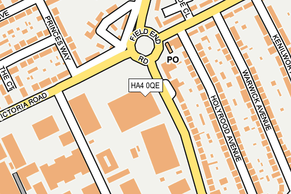 HA4 0QE map - OS OpenMap – Local (Ordnance Survey)