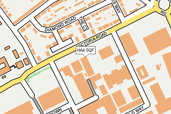 HA4 0QF map - OS OpenMap – Local (Ordnance Survey)