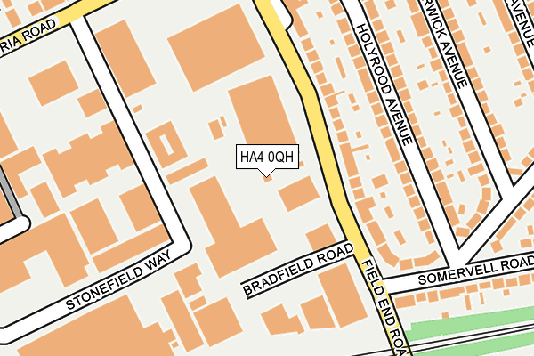 HA4 0QH map - OS OpenMap – Local (Ordnance Survey)