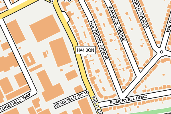 HA4 0QN map - OS OpenMap – Local (Ordnance Survey)