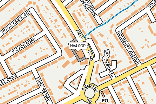 HA4 0QP map - OS OpenMap – Local (Ordnance Survey)