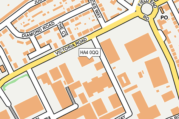 HA4 0QQ map - OS OpenMap – Local (Ordnance Survey)