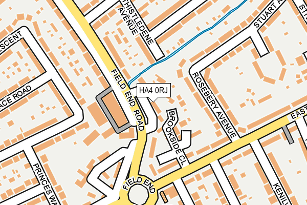 HA4 0RJ map - OS OpenMap – Local (Ordnance Survey)