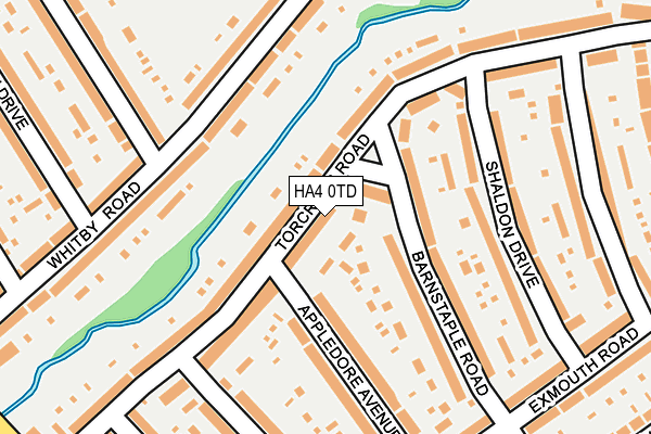 HA4 0TD map - OS OpenMap – Local (Ordnance Survey)