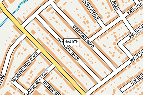 HA4 0TH map - OS OpenMap – Local (Ordnance Survey)