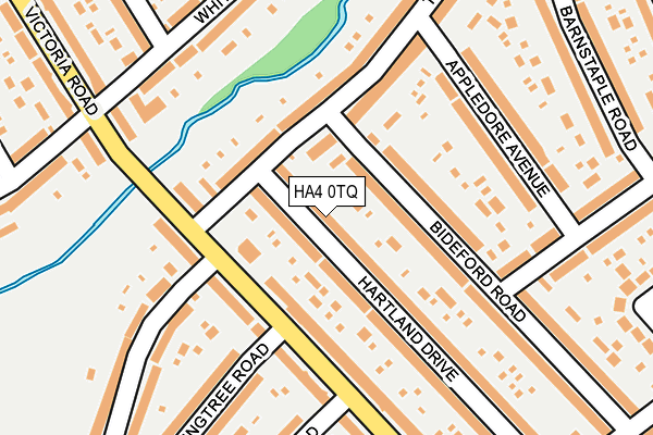 HA4 0TQ map - OS OpenMap – Local (Ordnance Survey)