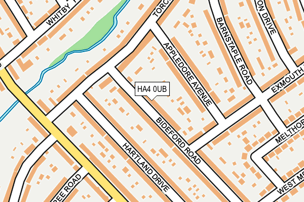 HA4 0UB map - OS OpenMap – Local (Ordnance Survey)