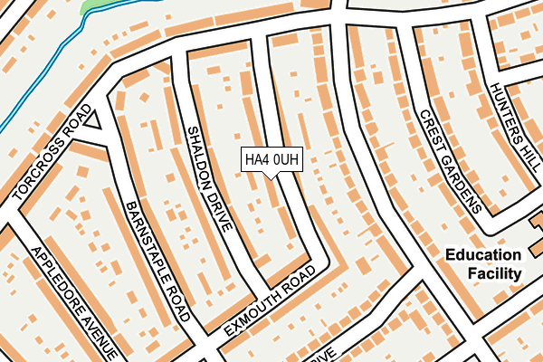 HA4 0UH map - OS OpenMap – Local (Ordnance Survey)