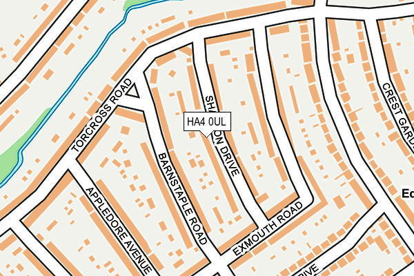 HA4 0UL map - OS OpenMap – Local (Ordnance Survey)