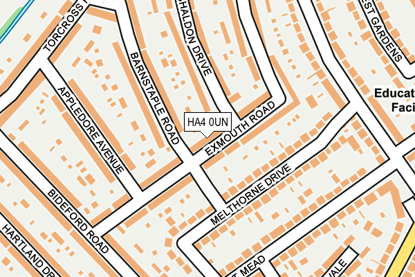 HA4 0UN map - OS OpenMap – Local (Ordnance Survey)