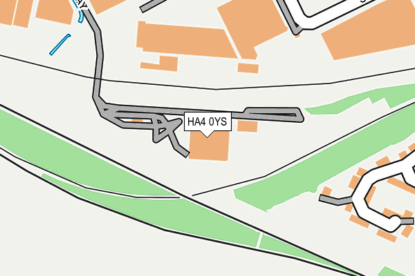 HA4 0YS map - OS OpenMap – Local (Ordnance Survey)