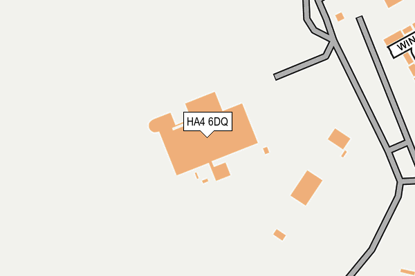 HA4 6DQ map - OS OpenMap – Local (Ordnance Survey)