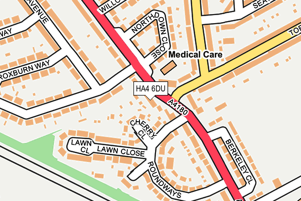 HA4 6DU map - OS OpenMap – Local (Ordnance Survey)