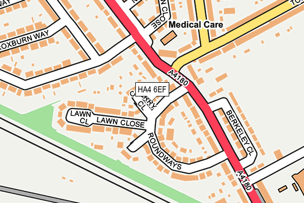 HA4 6EF map - OS OpenMap – Local (Ordnance Survey)