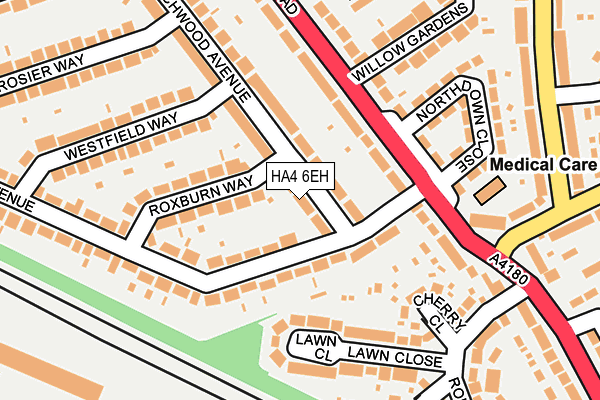 HA4 6EH map - OS OpenMap – Local (Ordnance Survey)